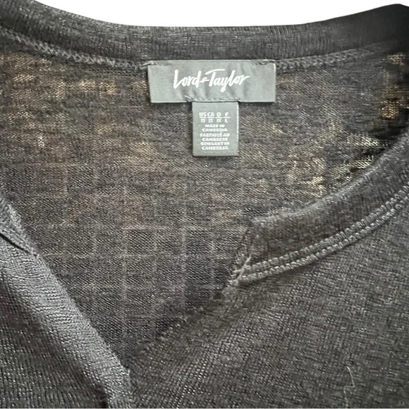 Lord & Taylor Black Knit Sweater - Picture 5 of 5